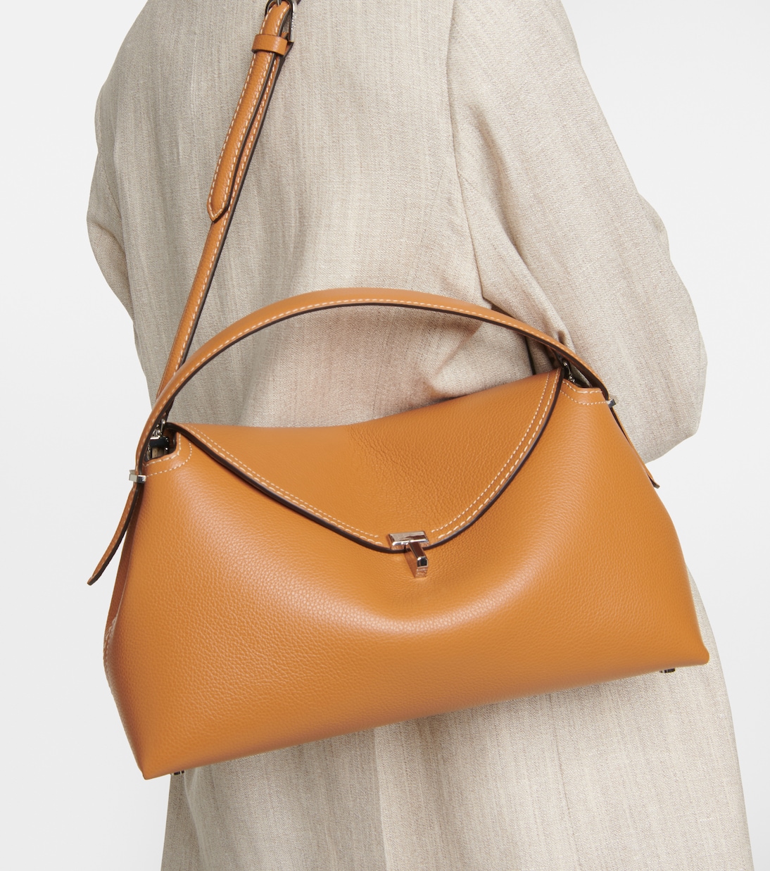 Sac T-Lock Medium en cuir | Toteme