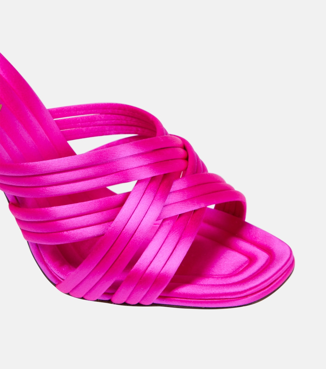 Pantoletten Oahu 95 aus Satin | Aquazzura