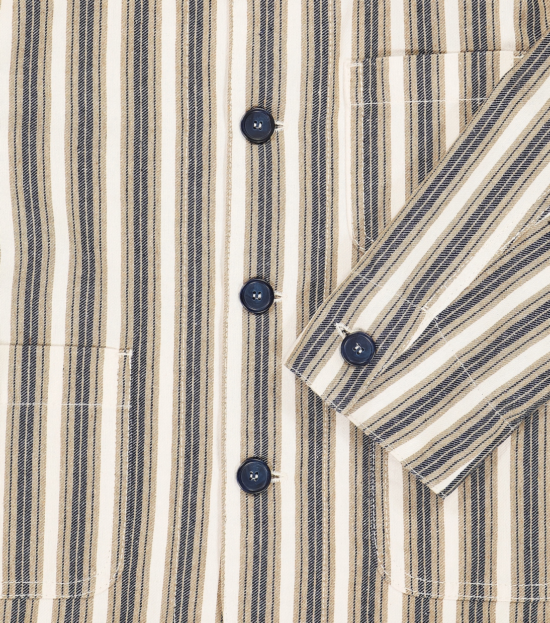 Chaqueta en mezcla de algodón a rayas | Il Gufo