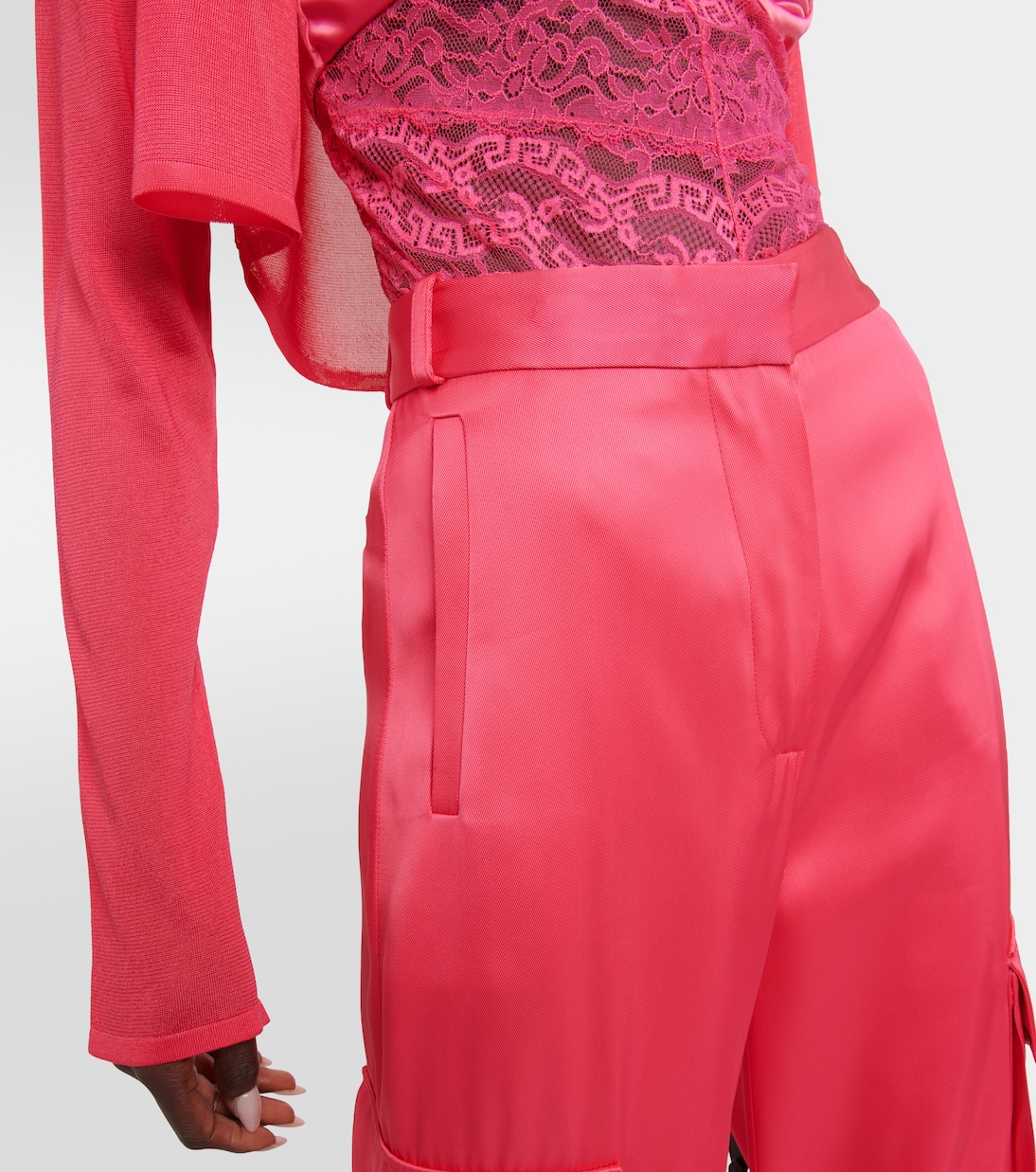 Cargohose aus Satin | Versace