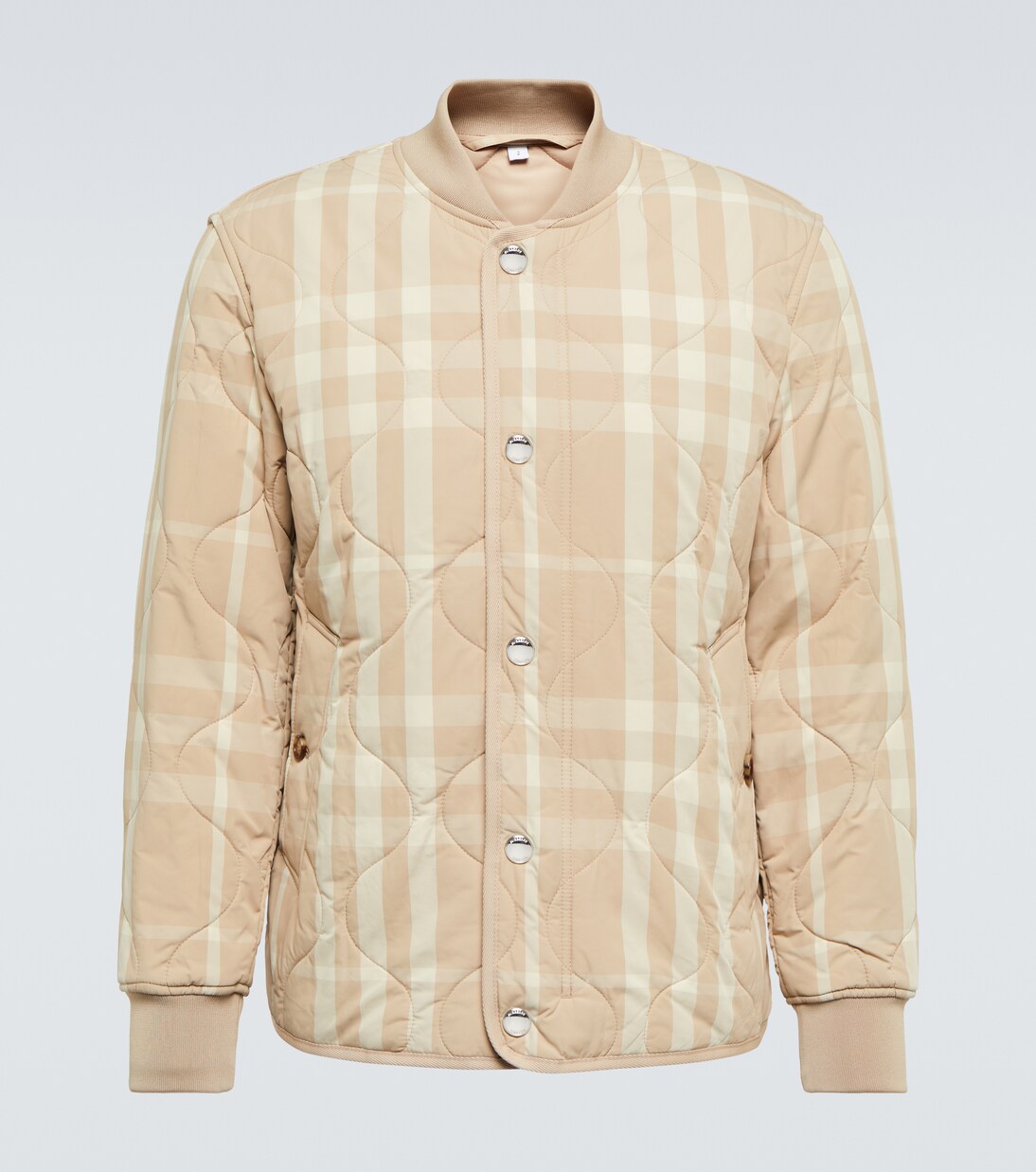 Checked quilted bomber jacket | Burberry