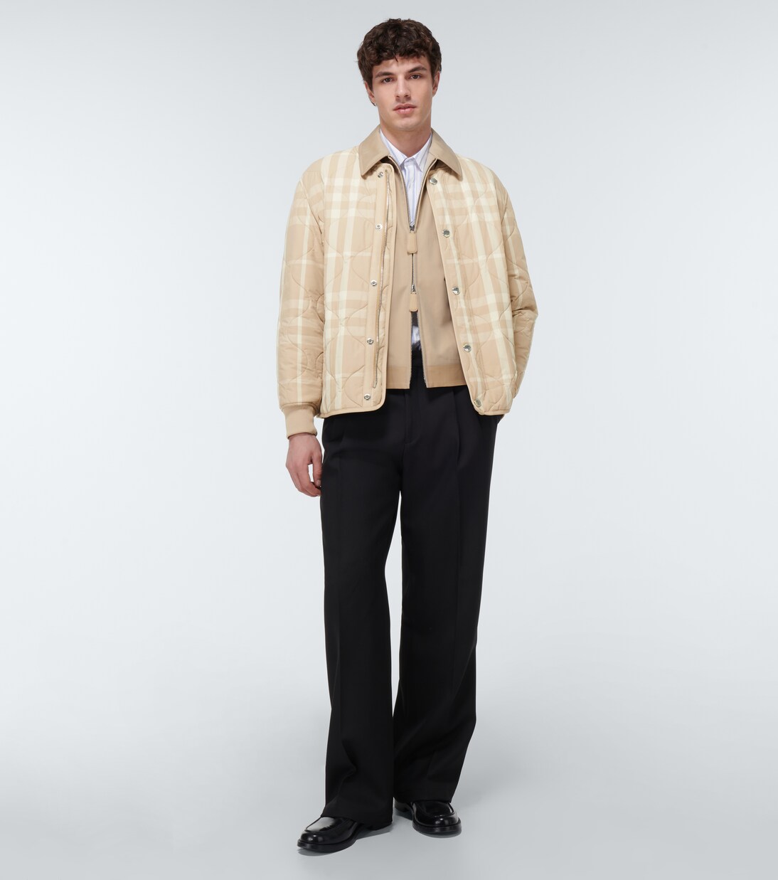 Checked quilted bomber jacket | Burberry