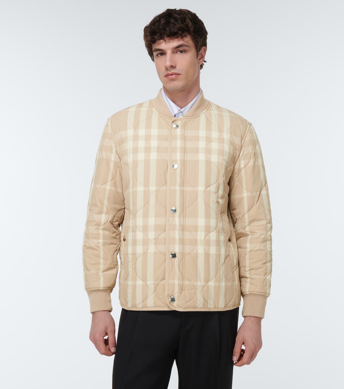 Checked quilted bomber jacket | Burberry