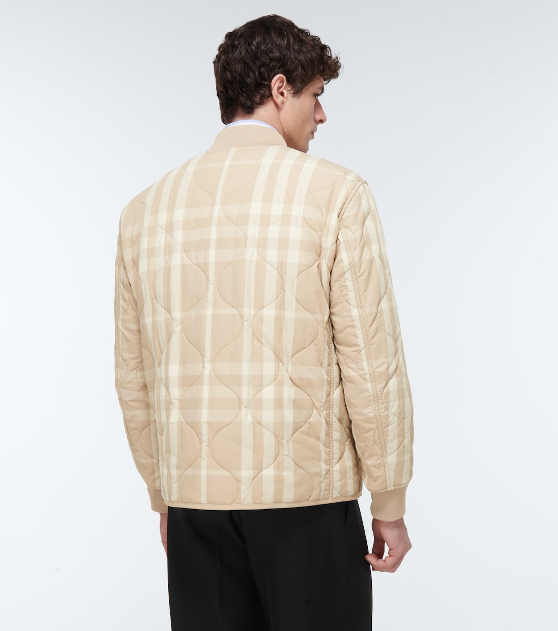 Checked quilted bomber jacket | Burberry