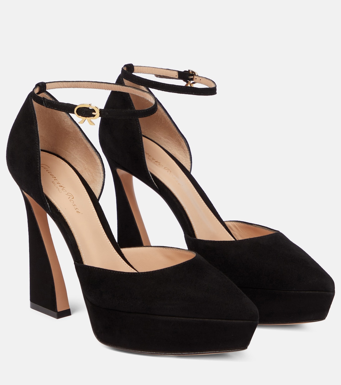 Plateau-Pumps Vertigo aus Veloursleder | Gianvito Rossi