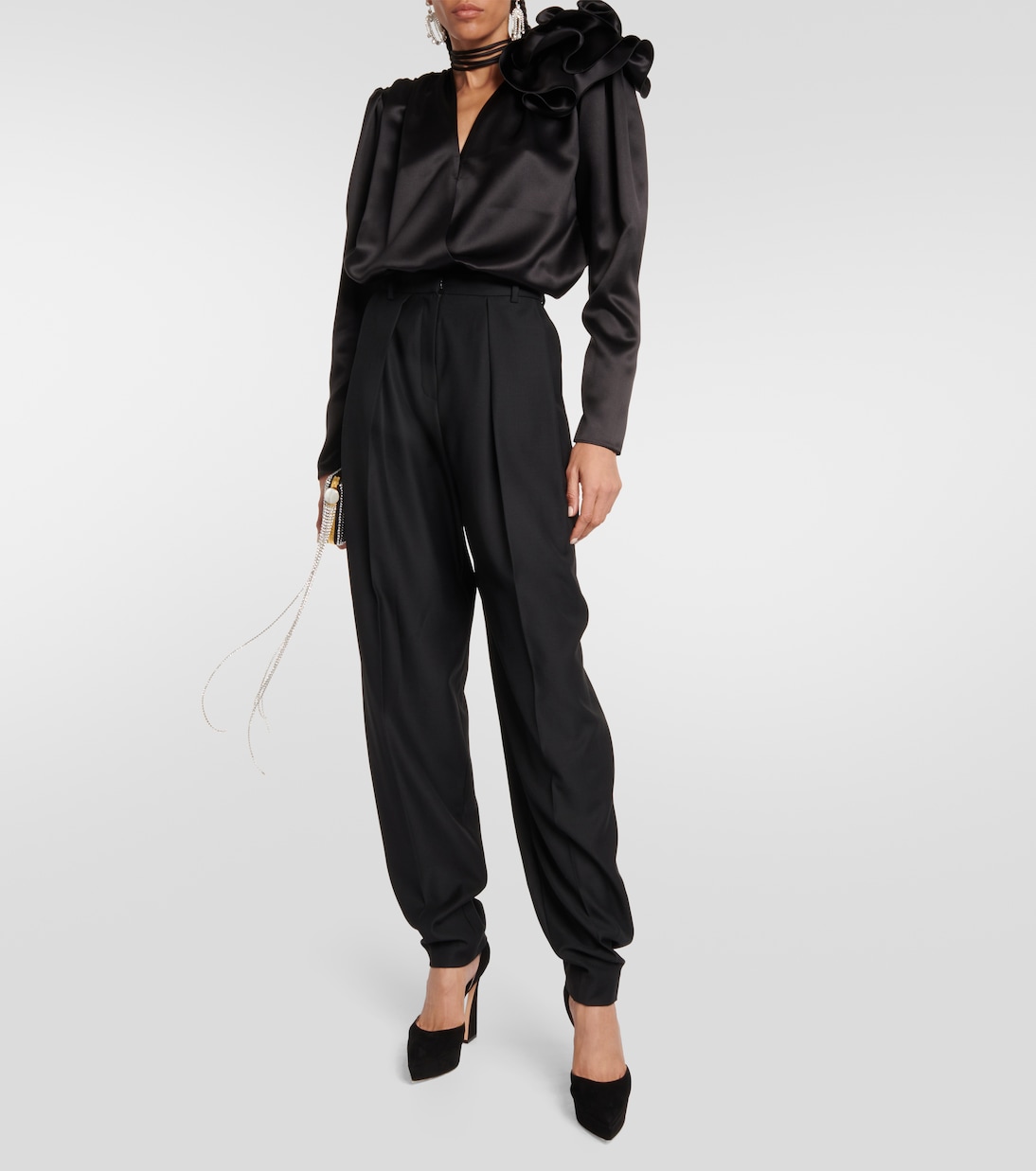 Plateau-Pumps Vertigo aus Veloursleder | Gianvito Rossi