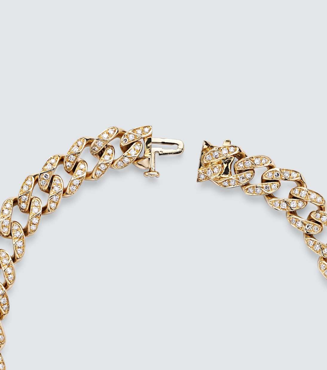 18kt gold chain bracelet with diamonds | Shay Jewelry