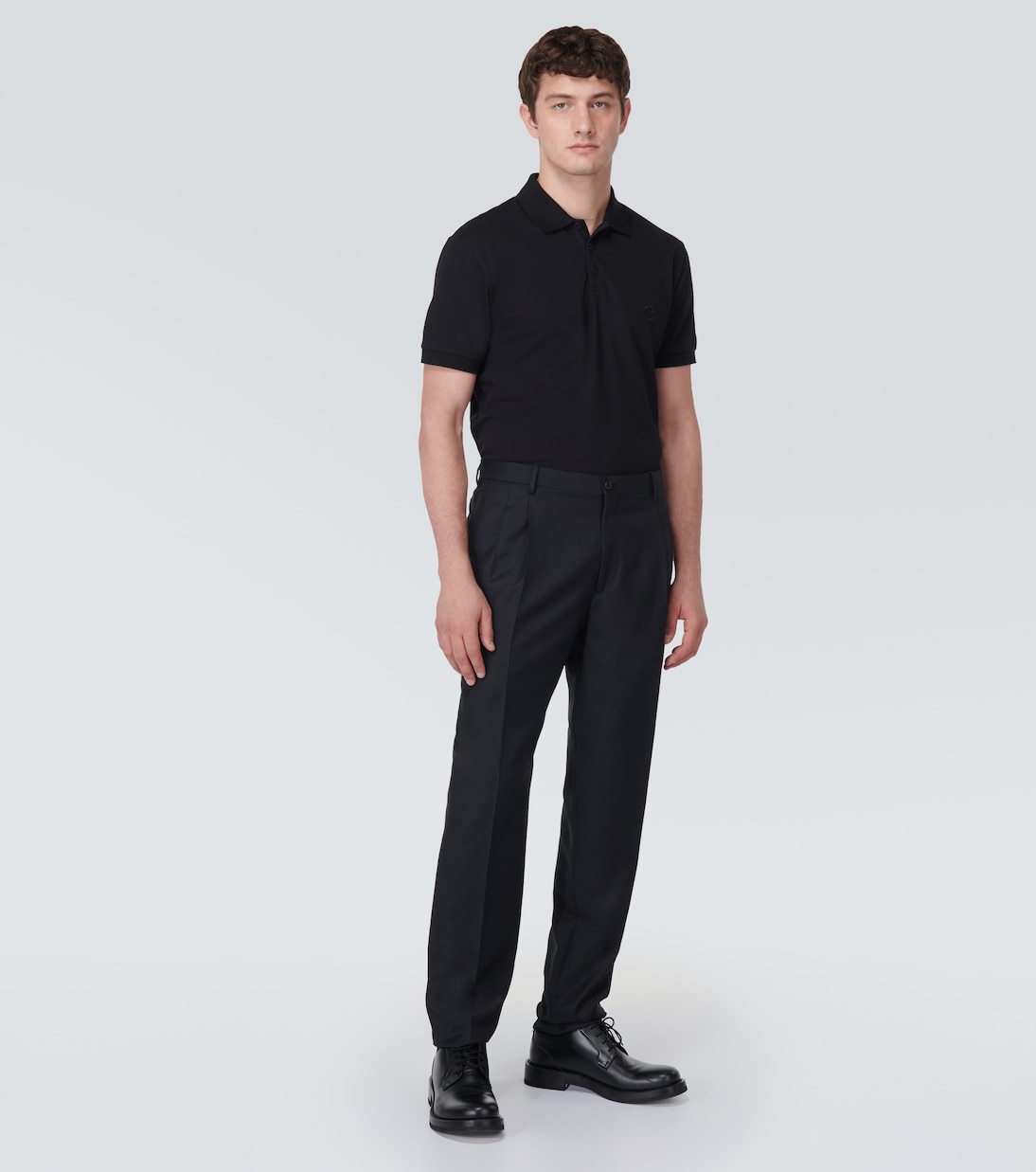 Cotton-blend piqué polo shirt | Giorgio Armani