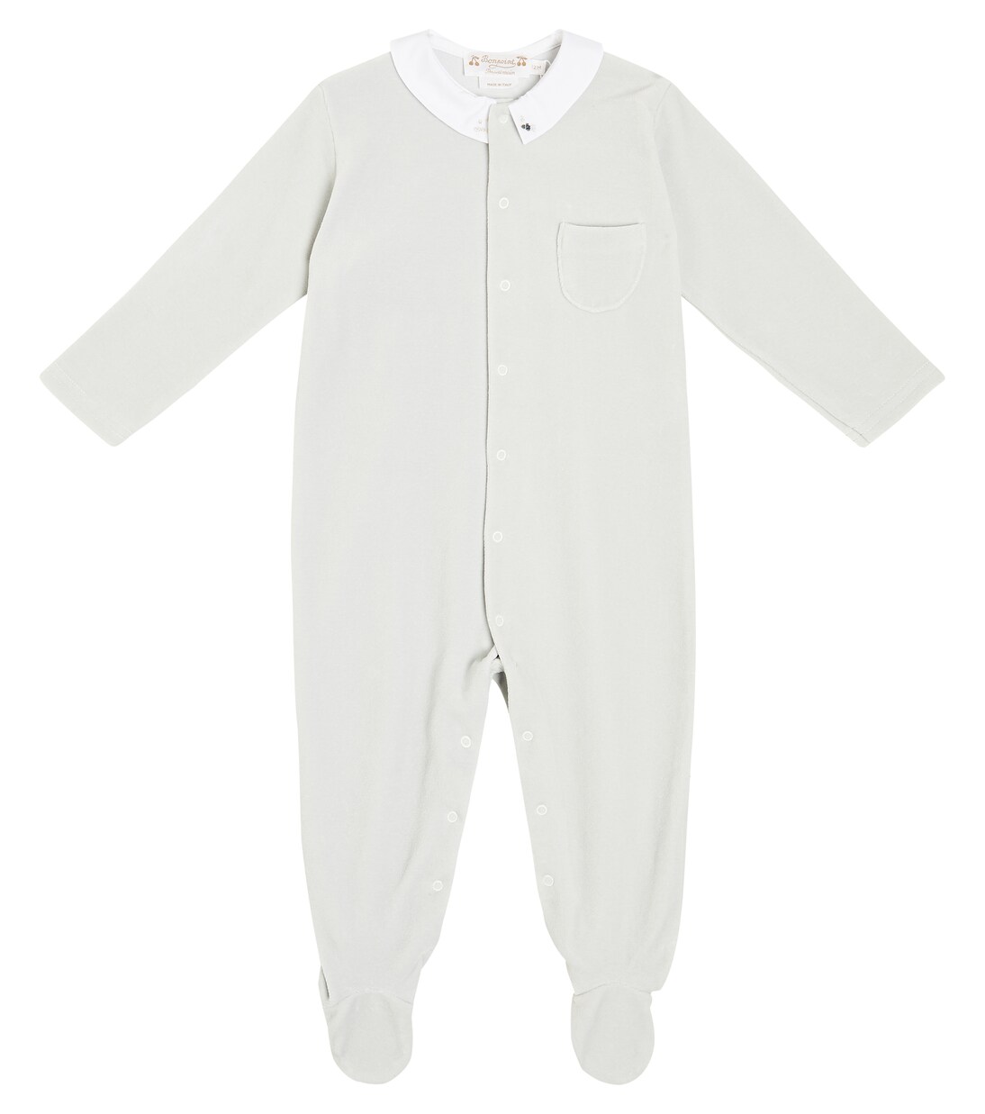 Baby Tilouan cotton velvet onesie | Bonpoint