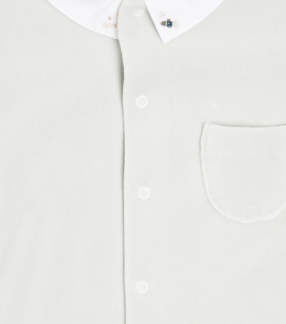 Baby Tilouan cotton velvet onesie | Bonpoint