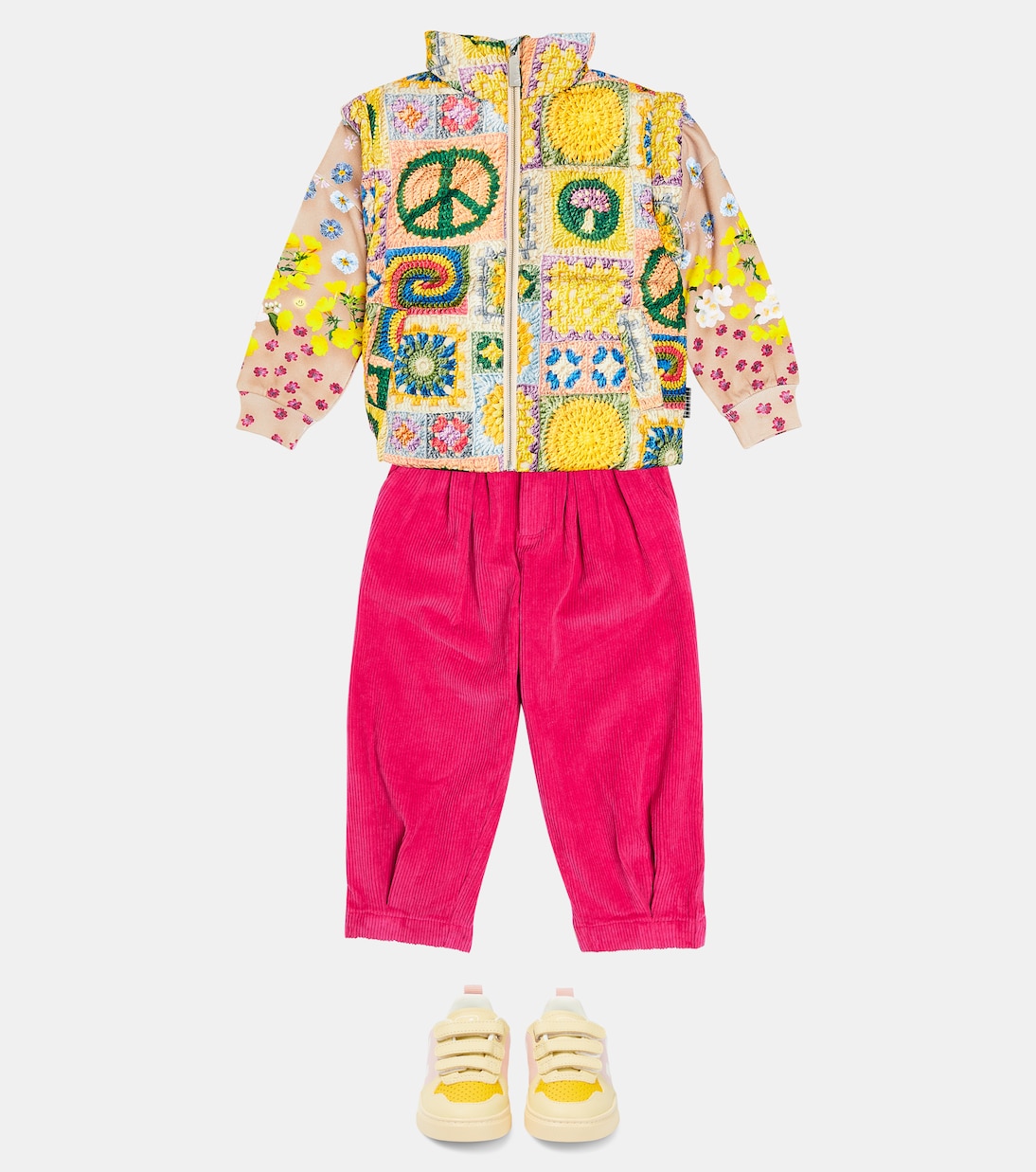 Sweat-shirt Maxi en coton à fleurs | Molo