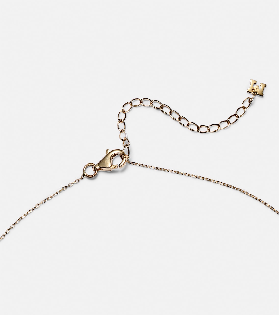 Collier en or 14 ct, malachite et diamant | Mateo