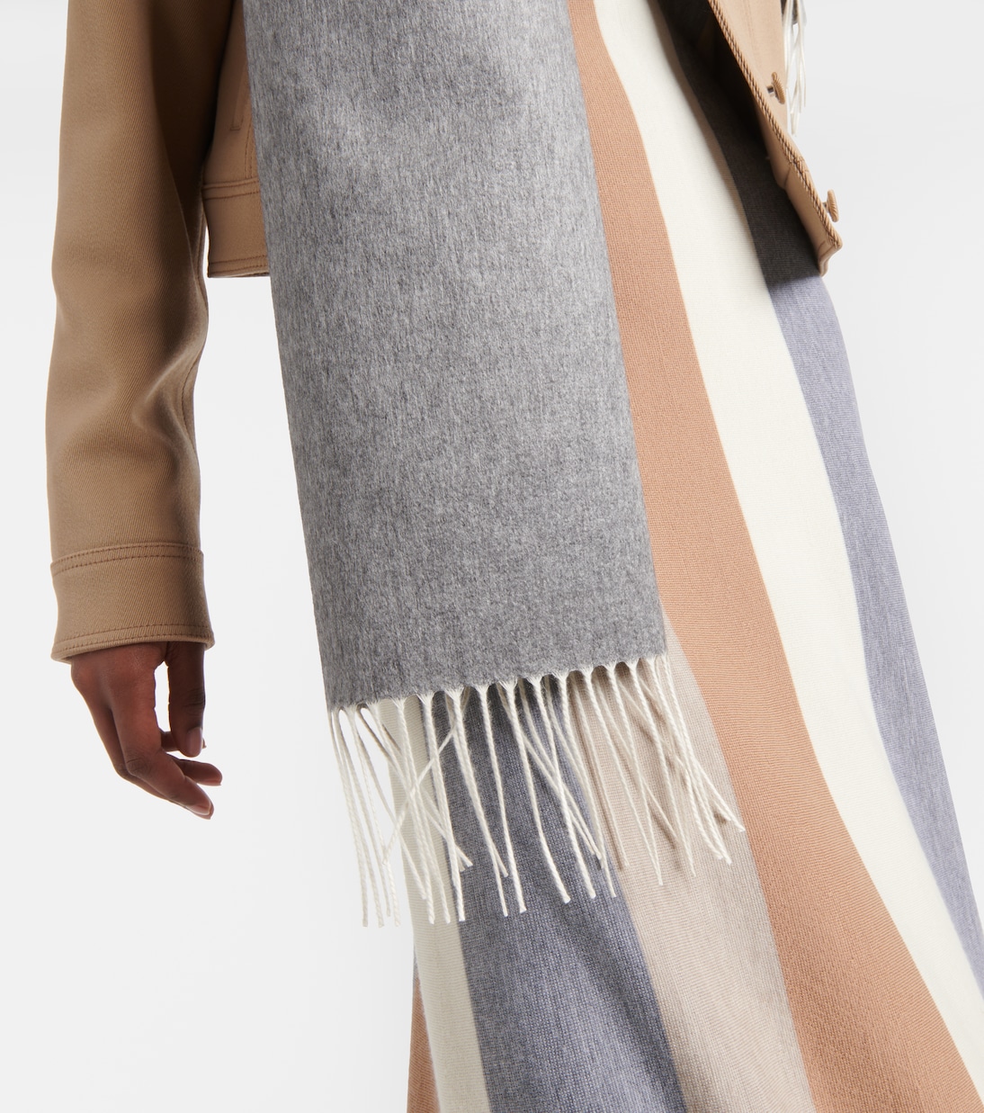 Blaine fringed silk and cashmere scarf | Gabriela Hearst