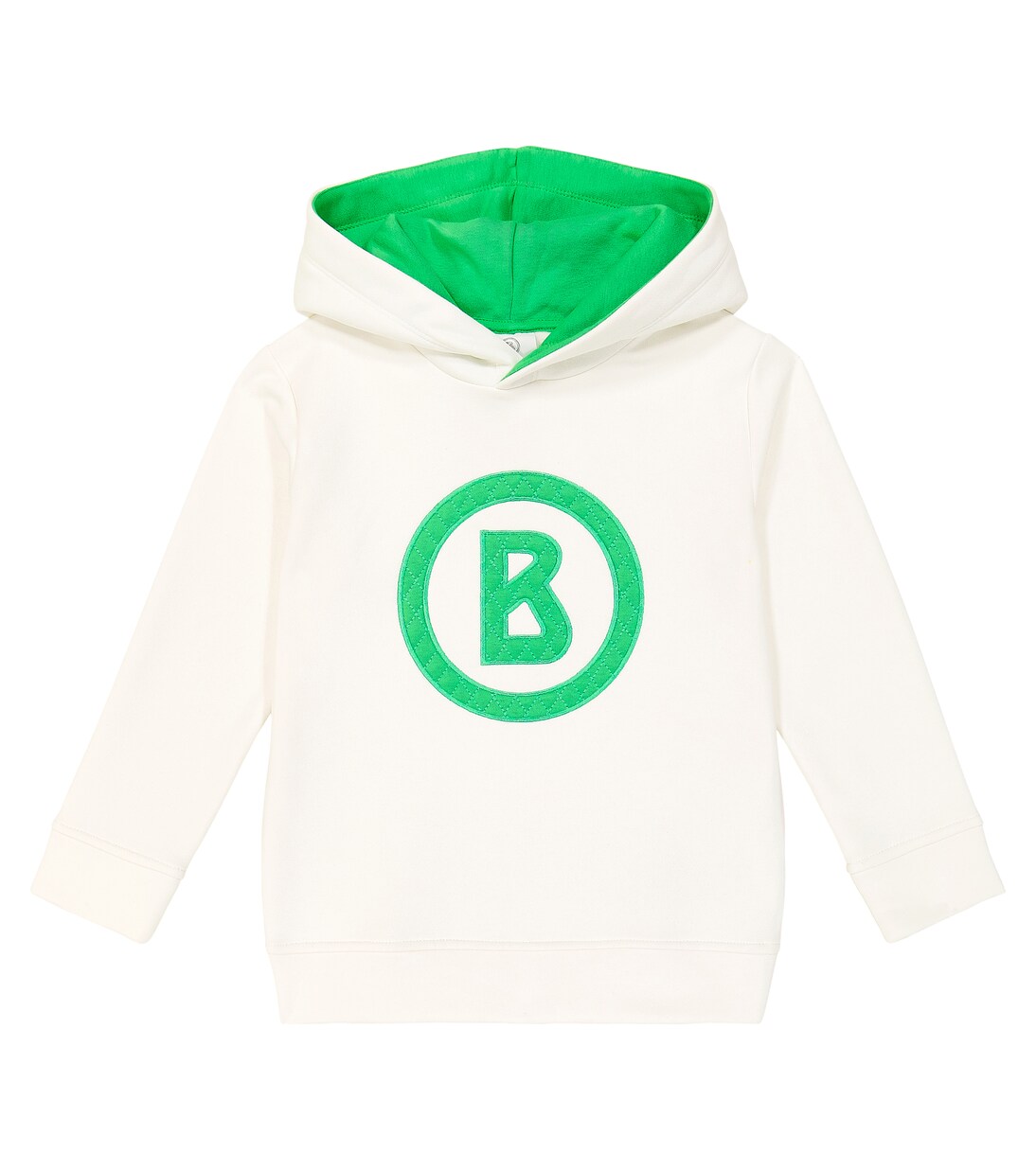 Logo cotton-blend jersey hoodie | Bogner Kids
