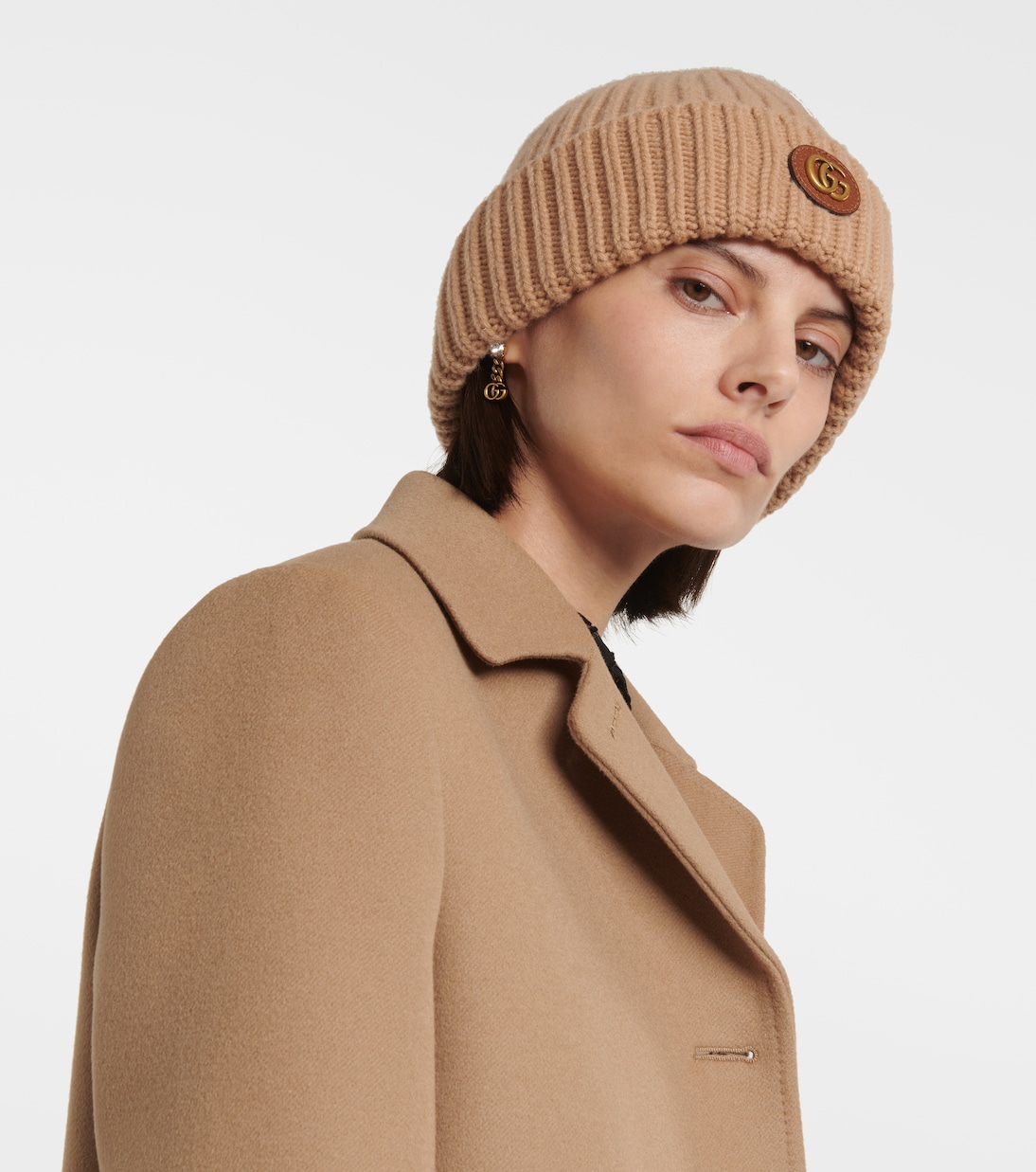 Double G wool and cashmere beanie | Gucci