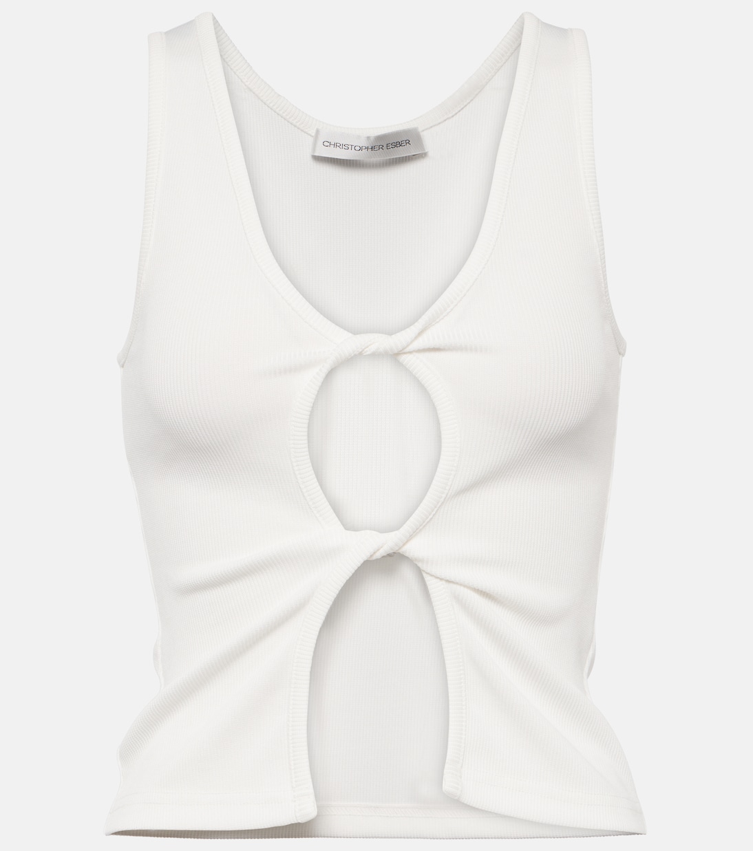 Cutout jersey tank top | Christopher Esber