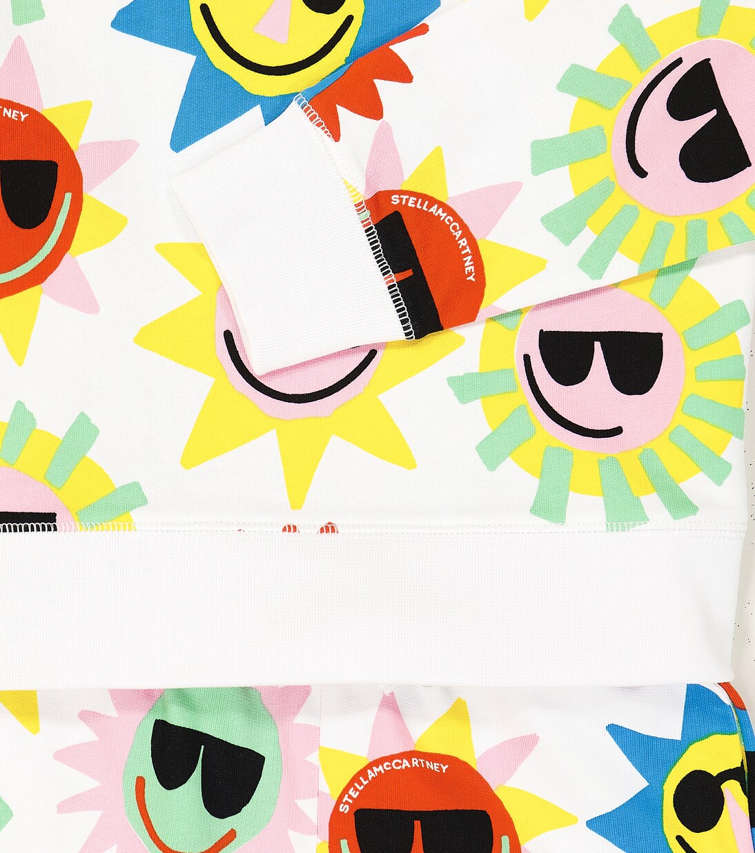 Printed cotton fleece sweatshirt and shorts set | Stella McCartney Kids