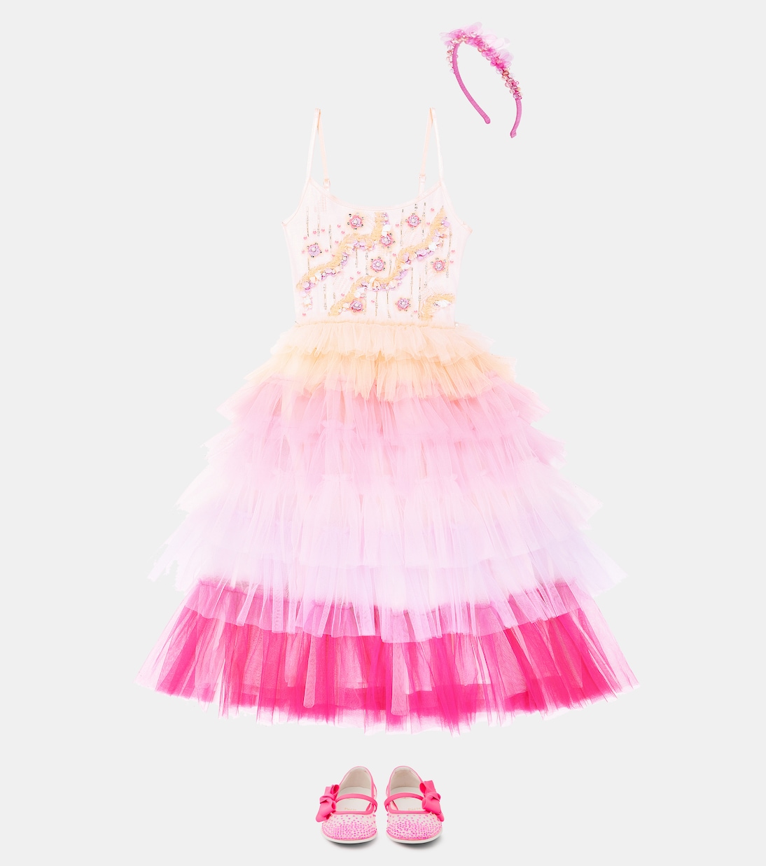 Portrait embellished tulle dress | Tutu Du Monde