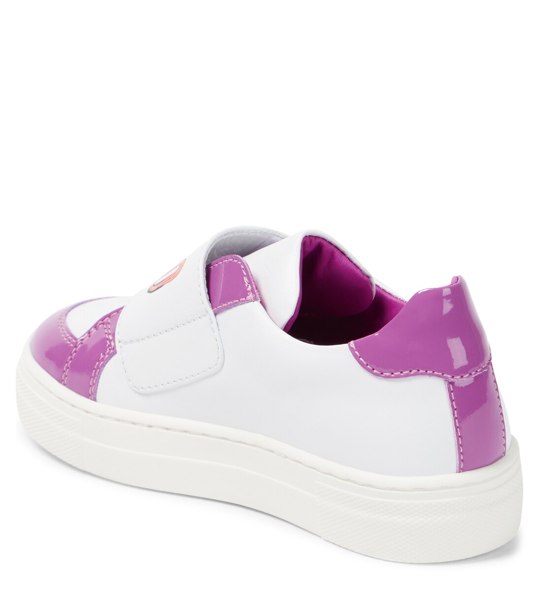 Logo leather sneakers | Moschino Kids