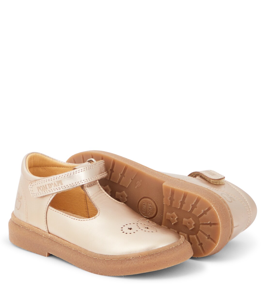 Trix Salome metallic leather sandals | Pom d'Api