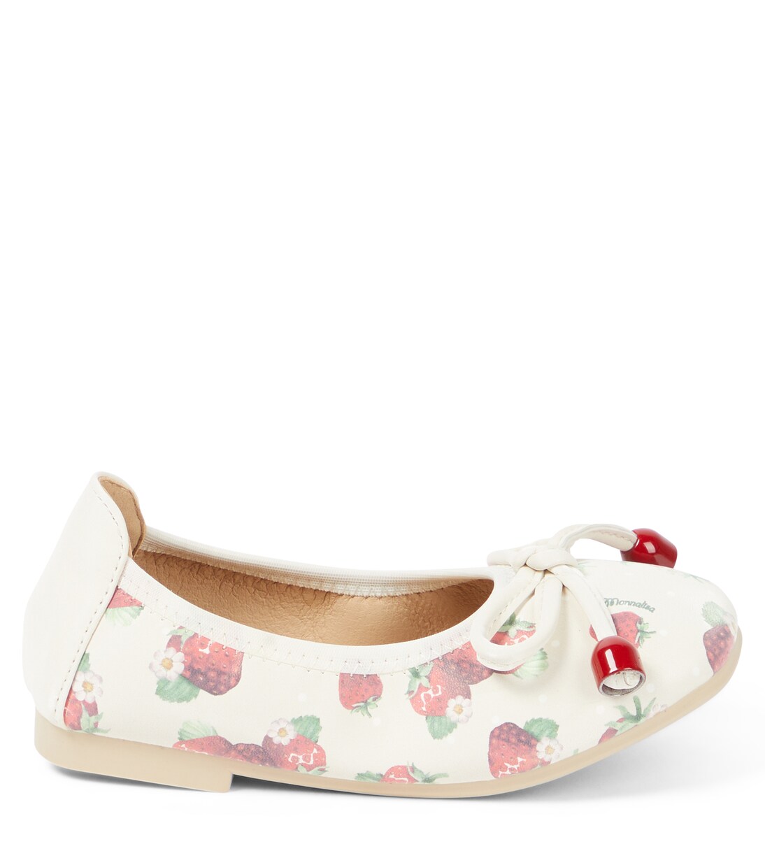 Printed faux-leather ballet flats | Monnalisa