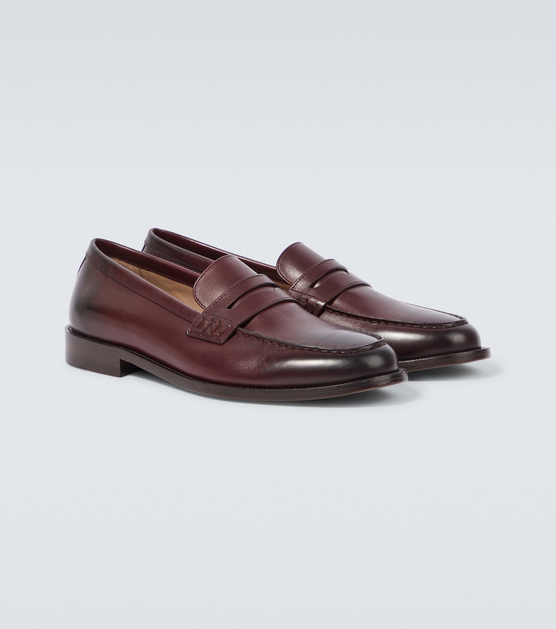 Perry leather penny loafers | Manolo Blahnik