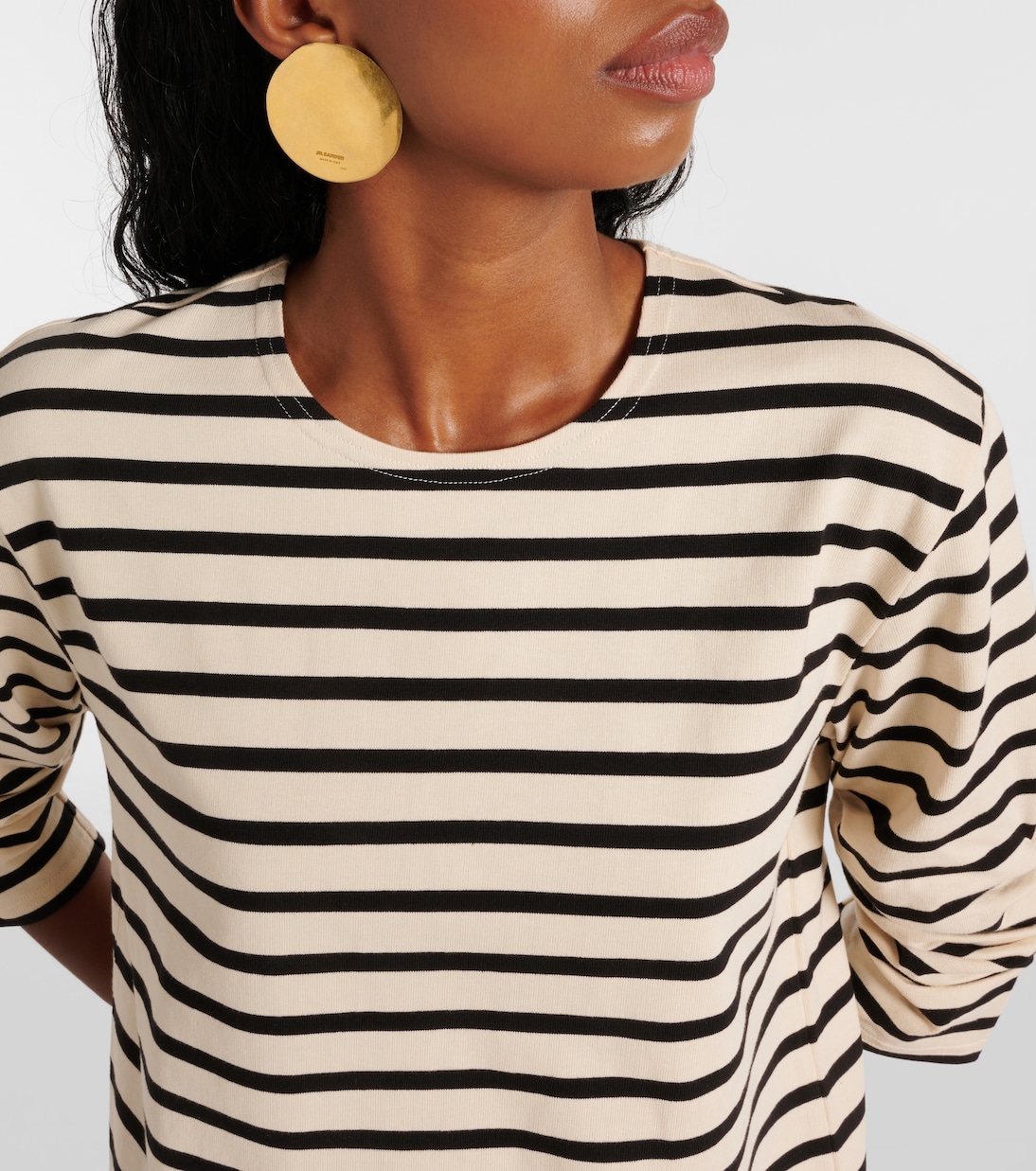 Striped cotton minidress | Tory Burch