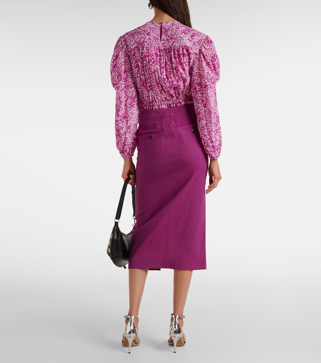 Dixina linen-blend midi skirt | Isabel Marant