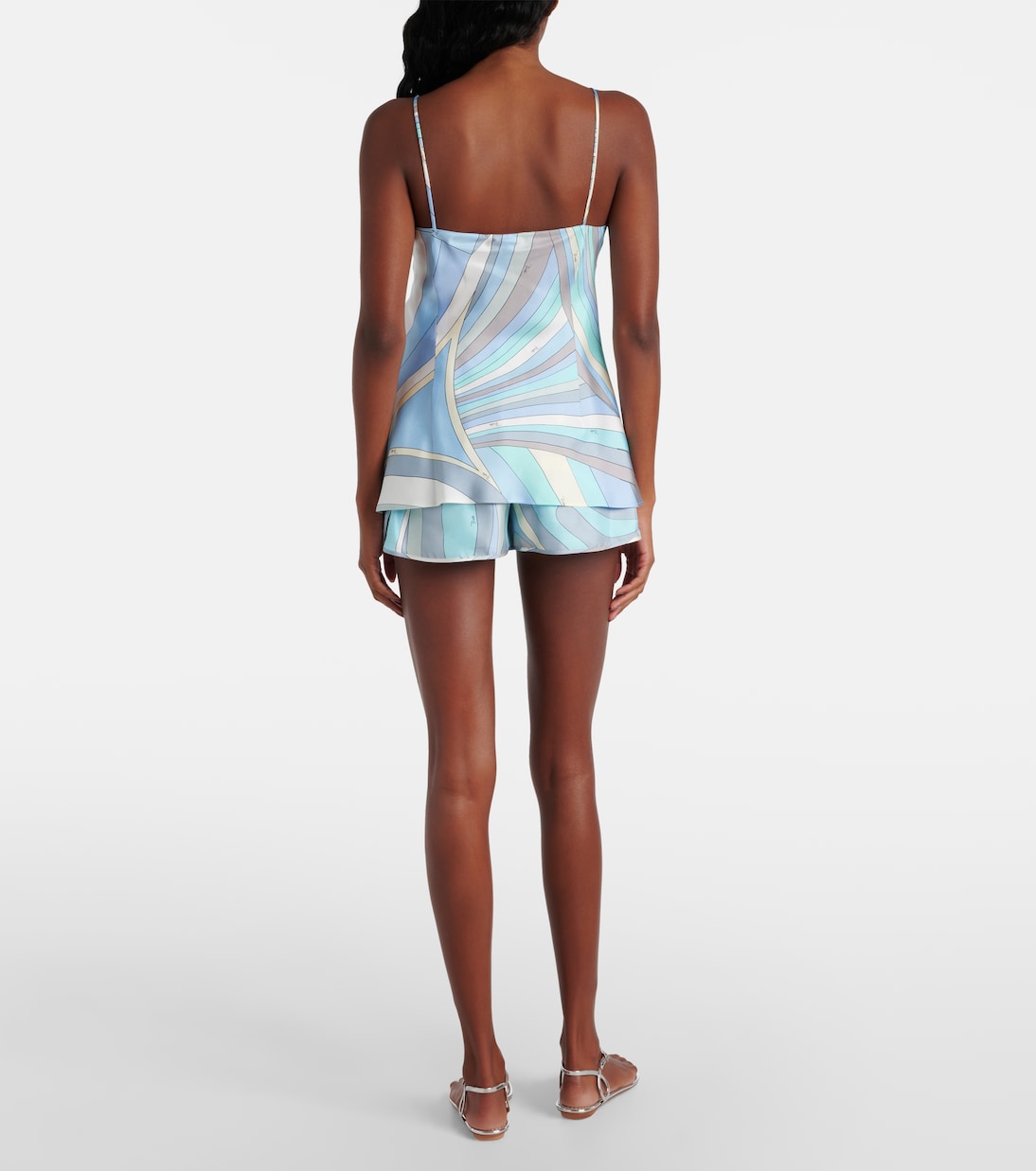 Iride printed silk twill top | Pucci