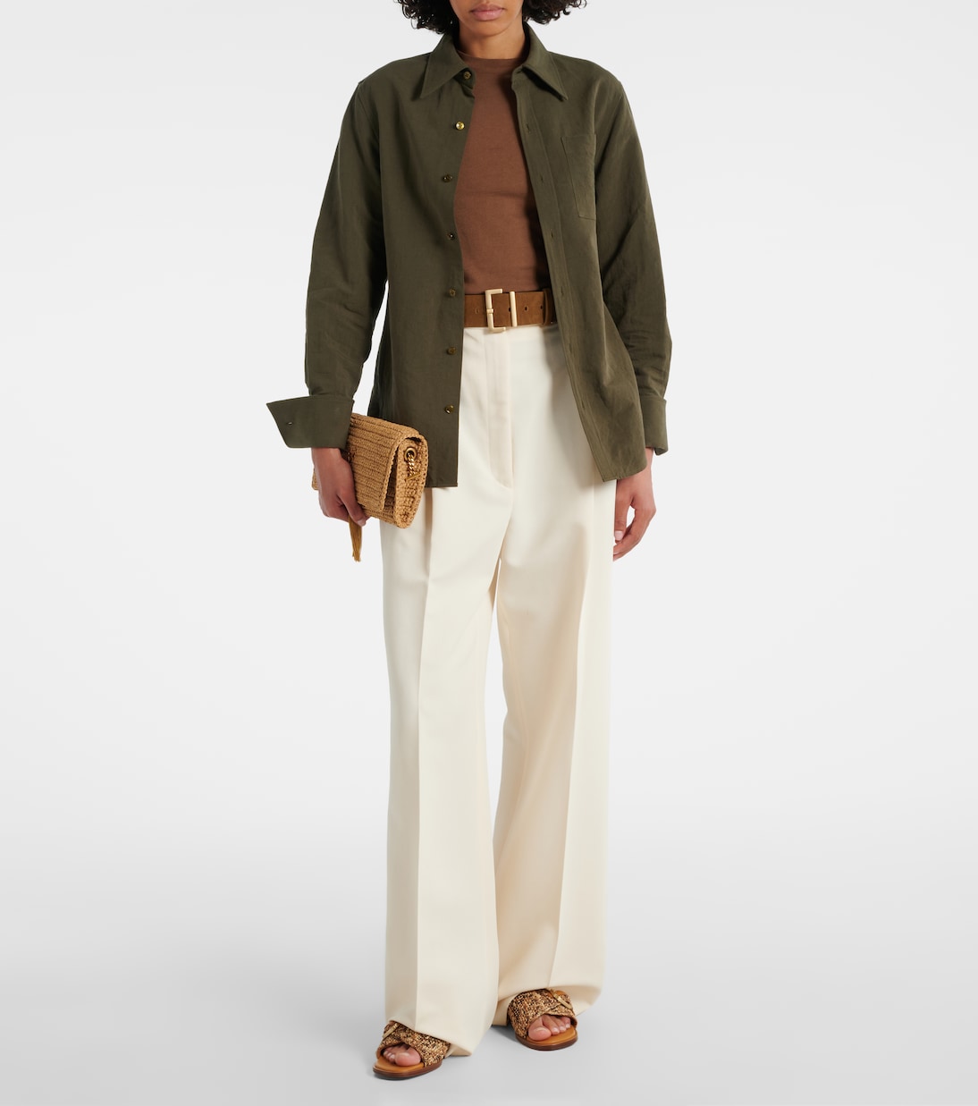 Irme raffia slides | Clergerie