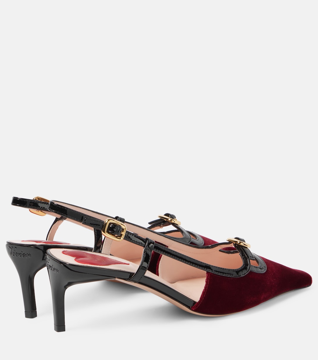 Viv' Canard 55 velvet slingback pumps | Roger Vivier