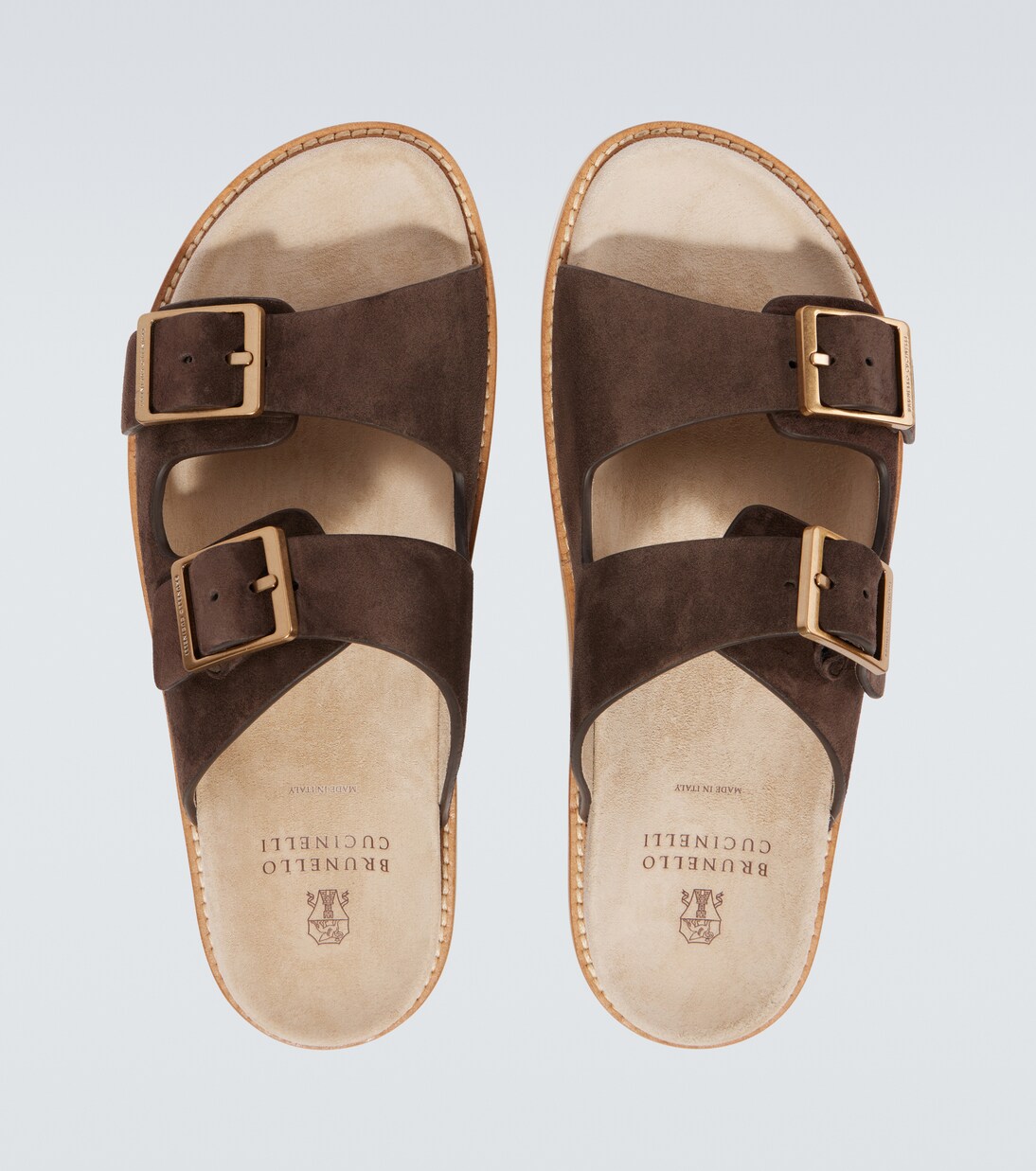 Suede slides | Brunello Cucinelli