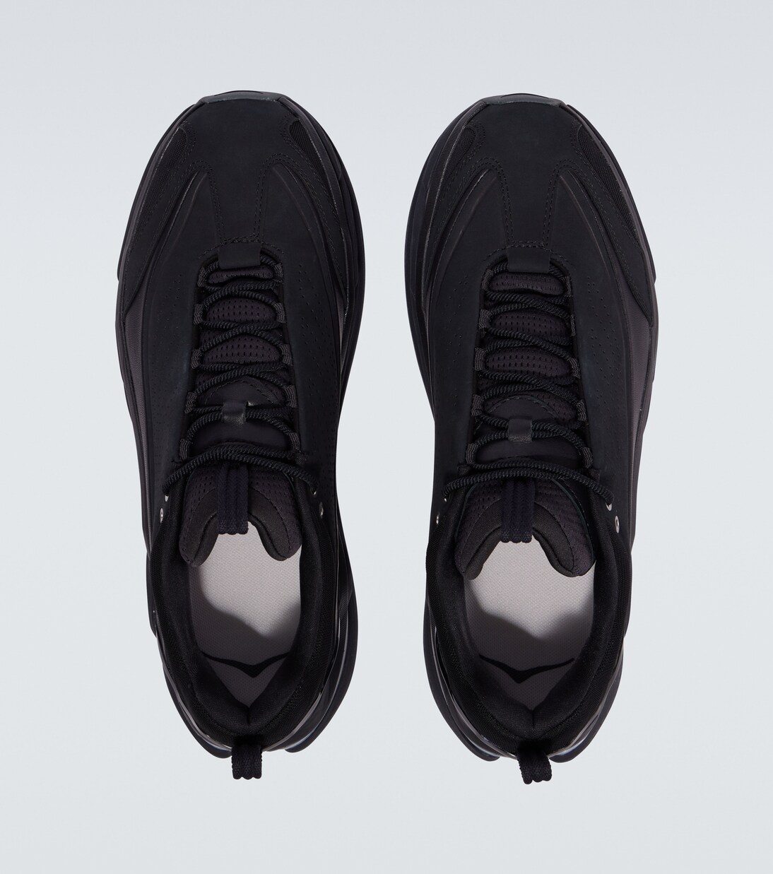 Elevon X leather-trimmed sneakers | Hoka One One