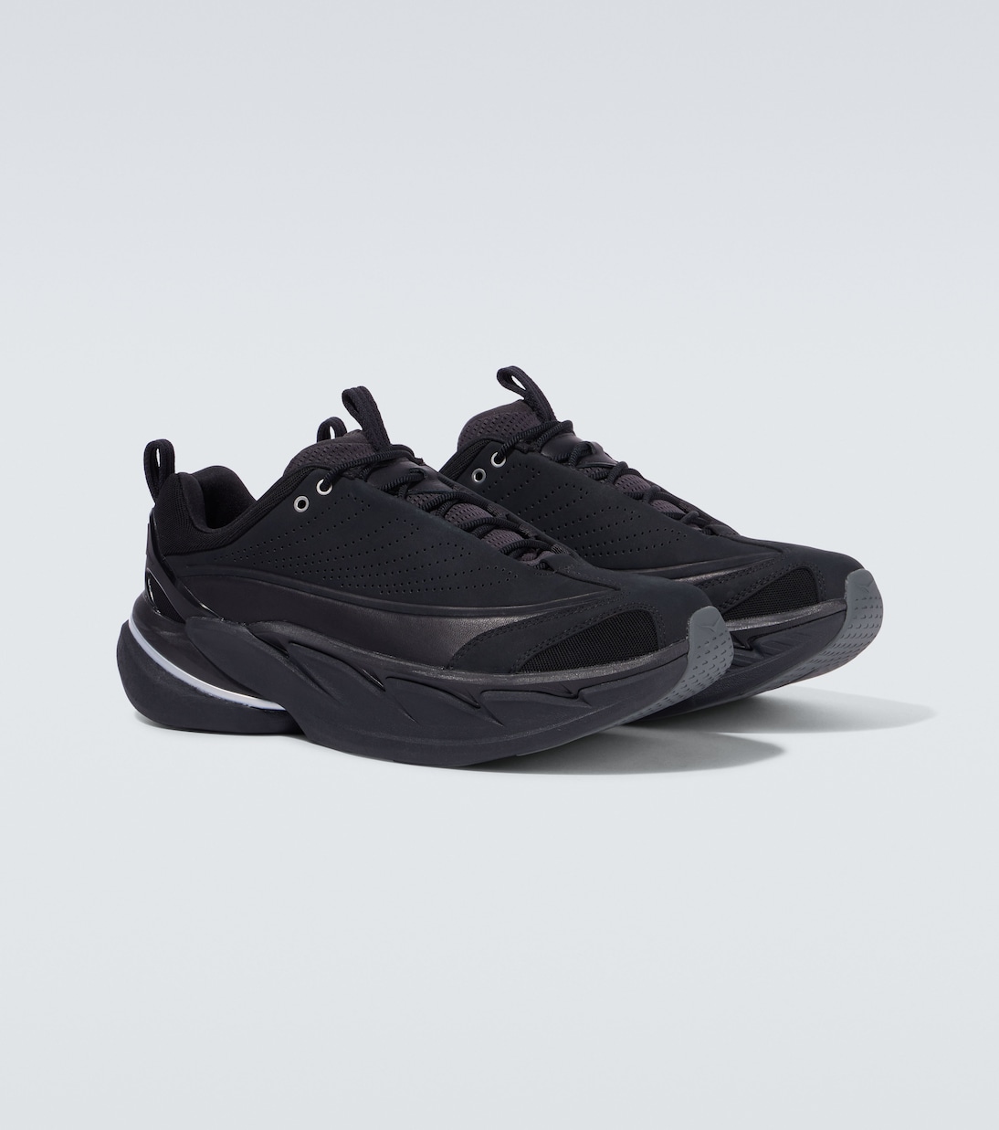 Elevon X leather-trimmed sneakers | Hoka One One