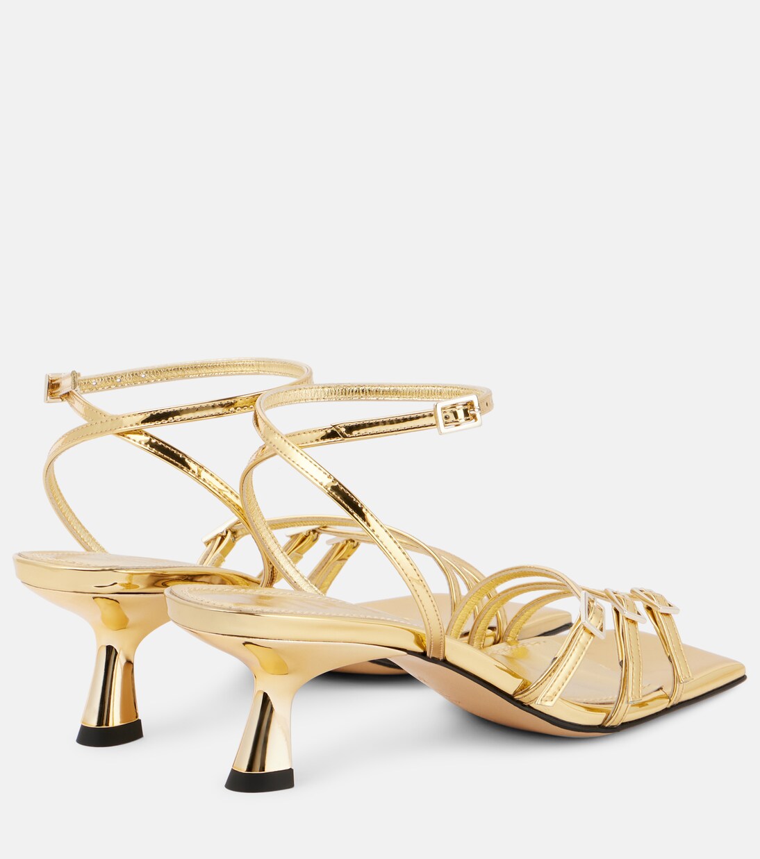 Sandalen Teresa 60 aus Metallic-Leder | Souliers Martinez