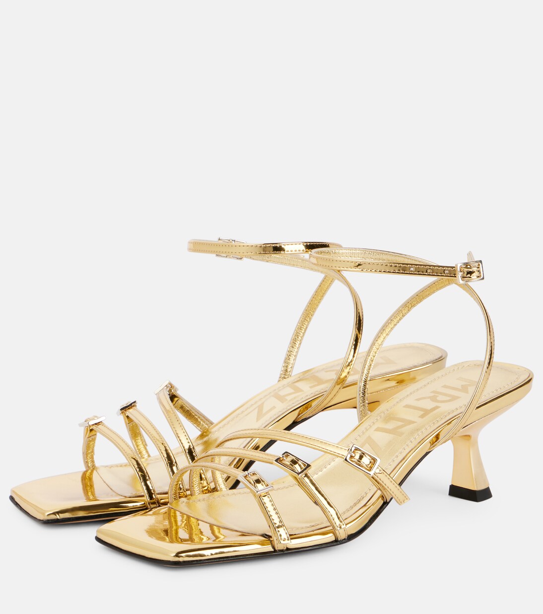 Sandalen Teresa 60 aus Metallic-Leder | Souliers Martinez