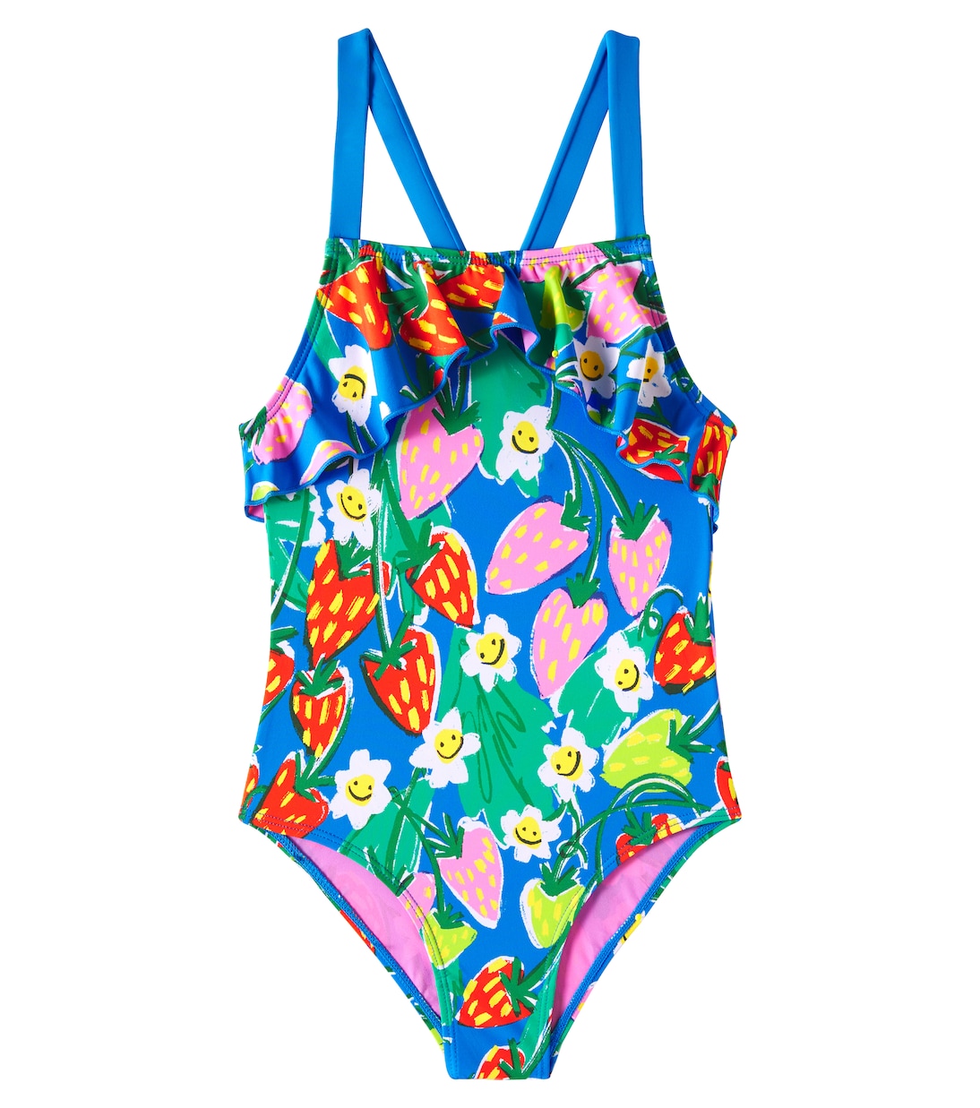 Floral ruffled swimsuit | Stella McCartney Kids