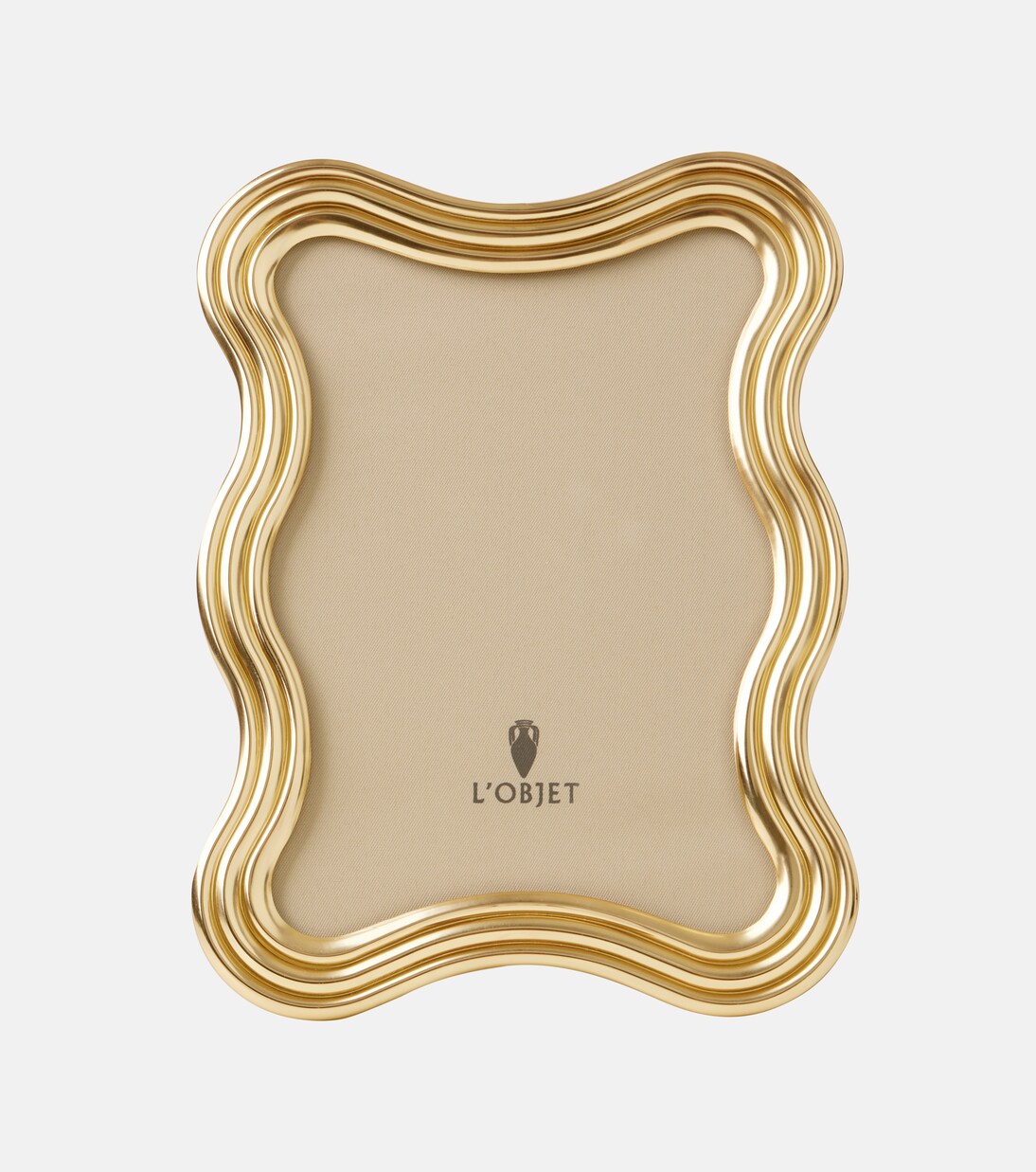 Ripple 24kt gold-plated picture frame | L'Objet