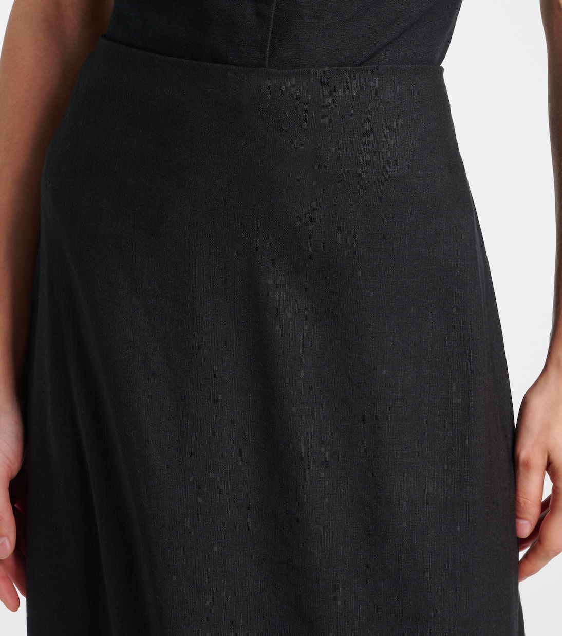 Midiskirt Serano aus einem Leinengemisch | Rixo