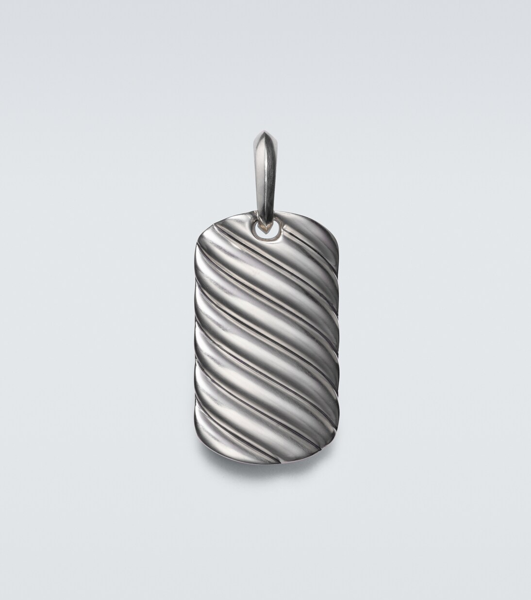 Sculpted Cable sterling silver pendant | David Yurman