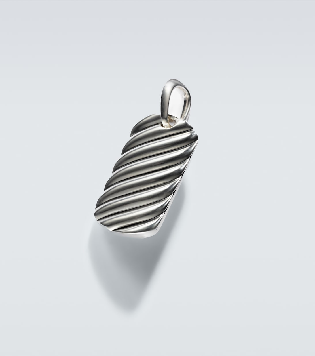Sculpted Cable sterling silver pendant | David Yurman