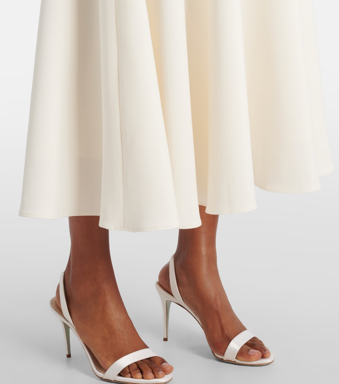 Belted A-line midi dress | Safiyaa