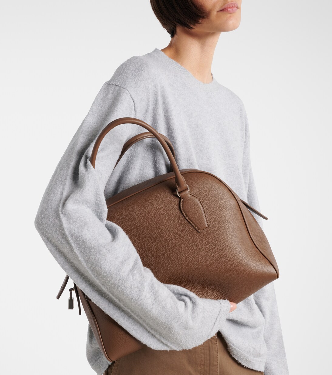 India 12 Medium leather tote bag | The Row