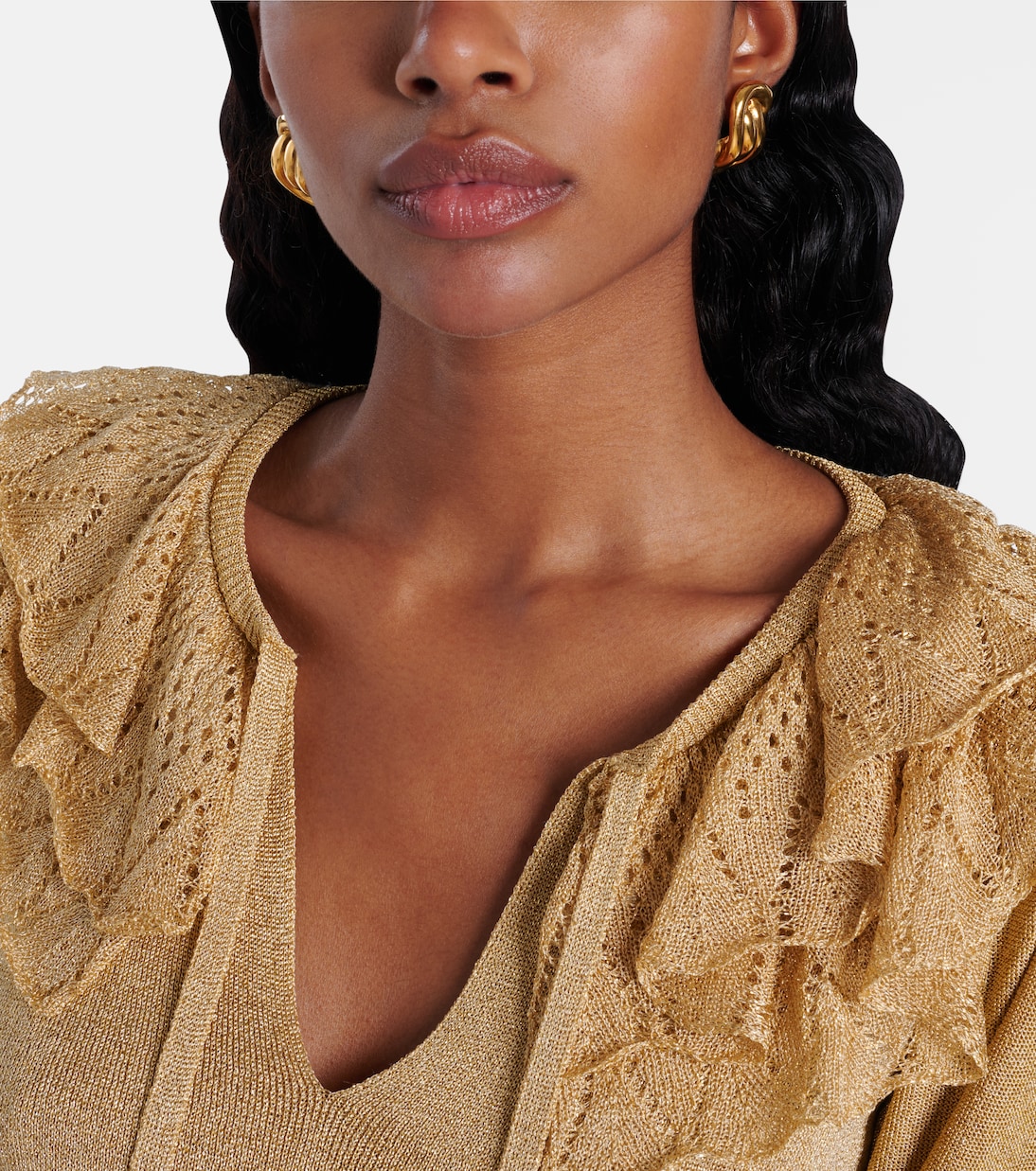 Pendientes Ellis chapados en oro | Jennifer Behr