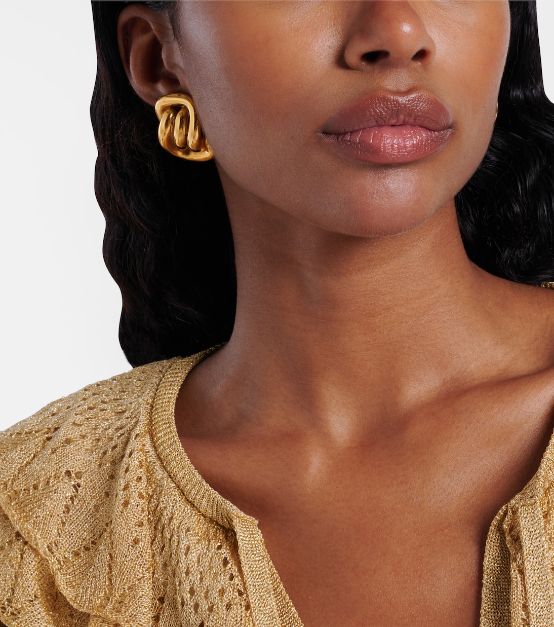 Pendientes Ellis chapados en oro | Jennifer Behr