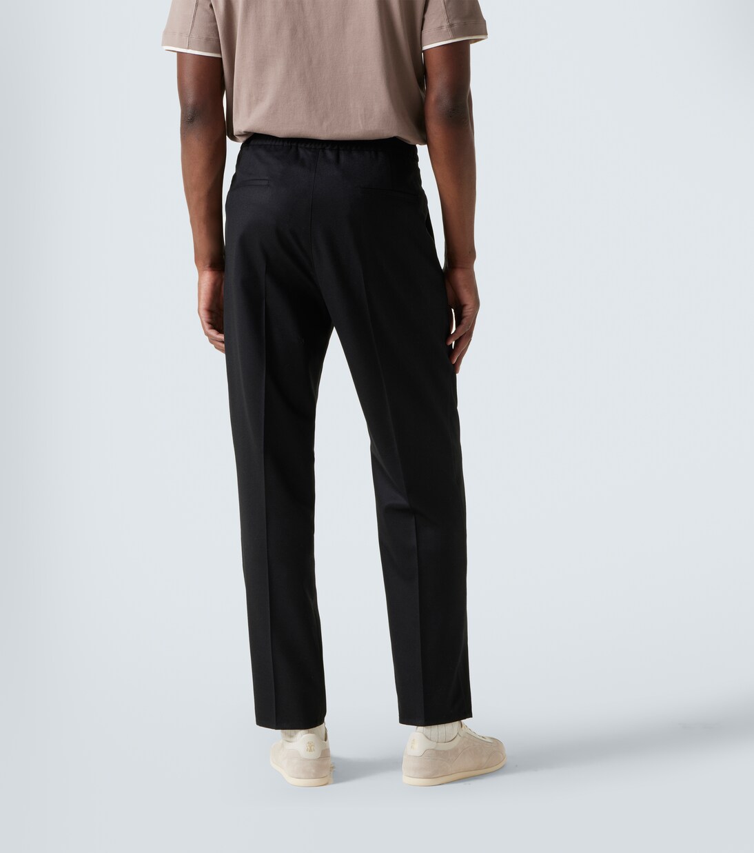 Pantalones tapered de lana virgen | Brunello Cucinelli
