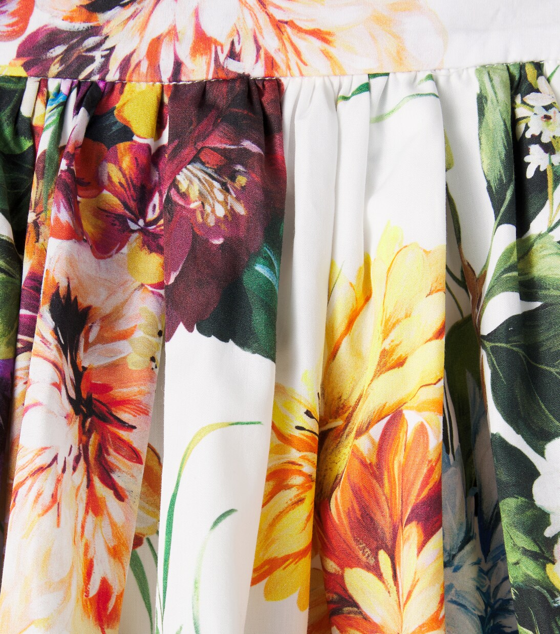 Bedruckter Rock aus Baumwollpopeline | Dolce&Gabbana Kids