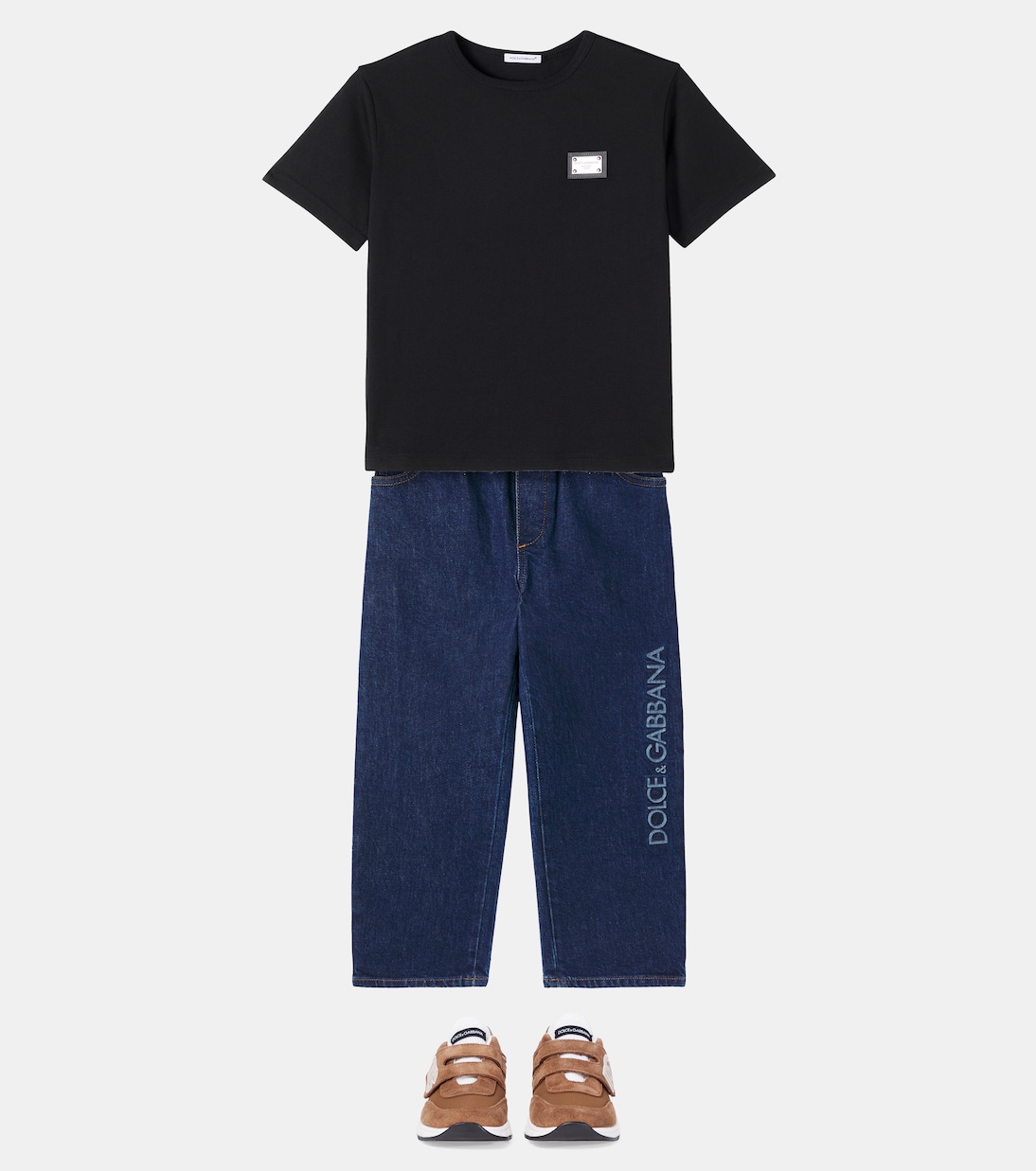 Jeans rectos con logo | Dolce&Gabbana Kids