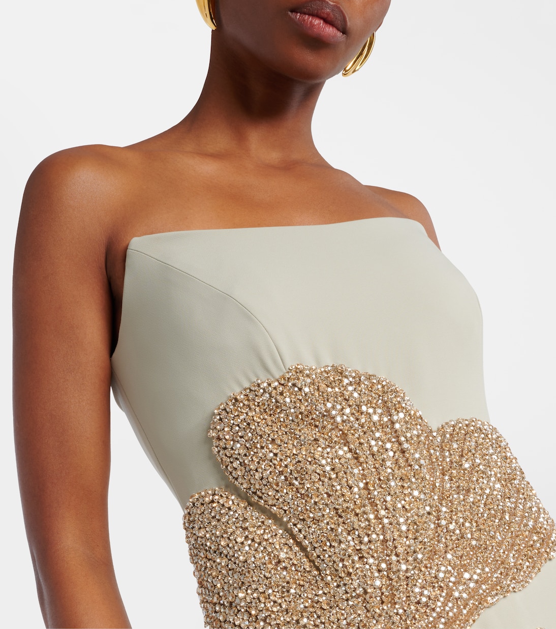 Robe Faranna aus Crêpe | Costarellos