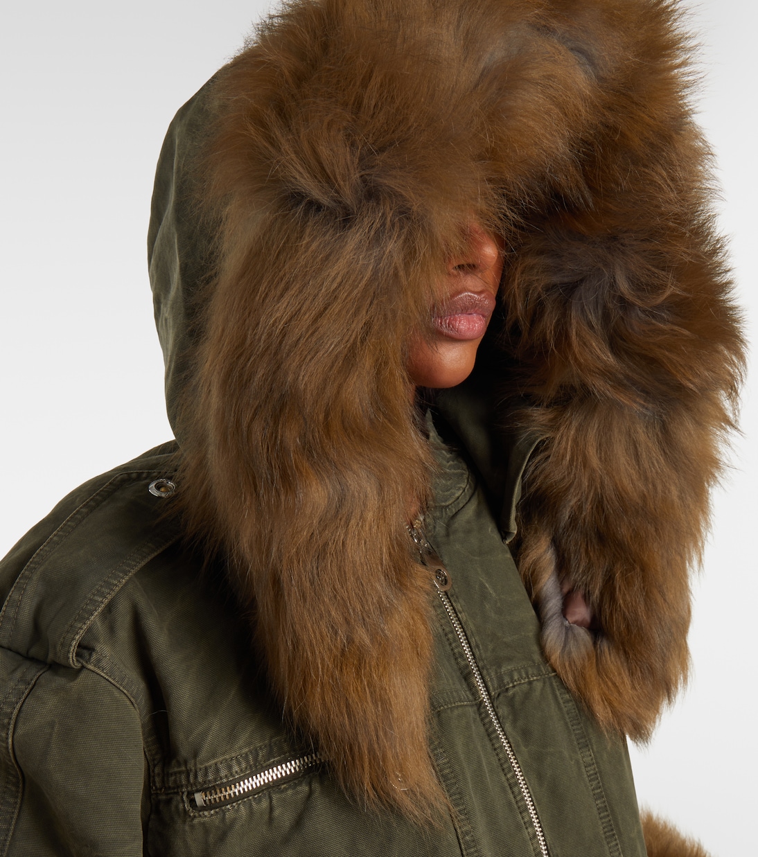 Bomberjacke aus Baumwoll-Canvas | Blumarine